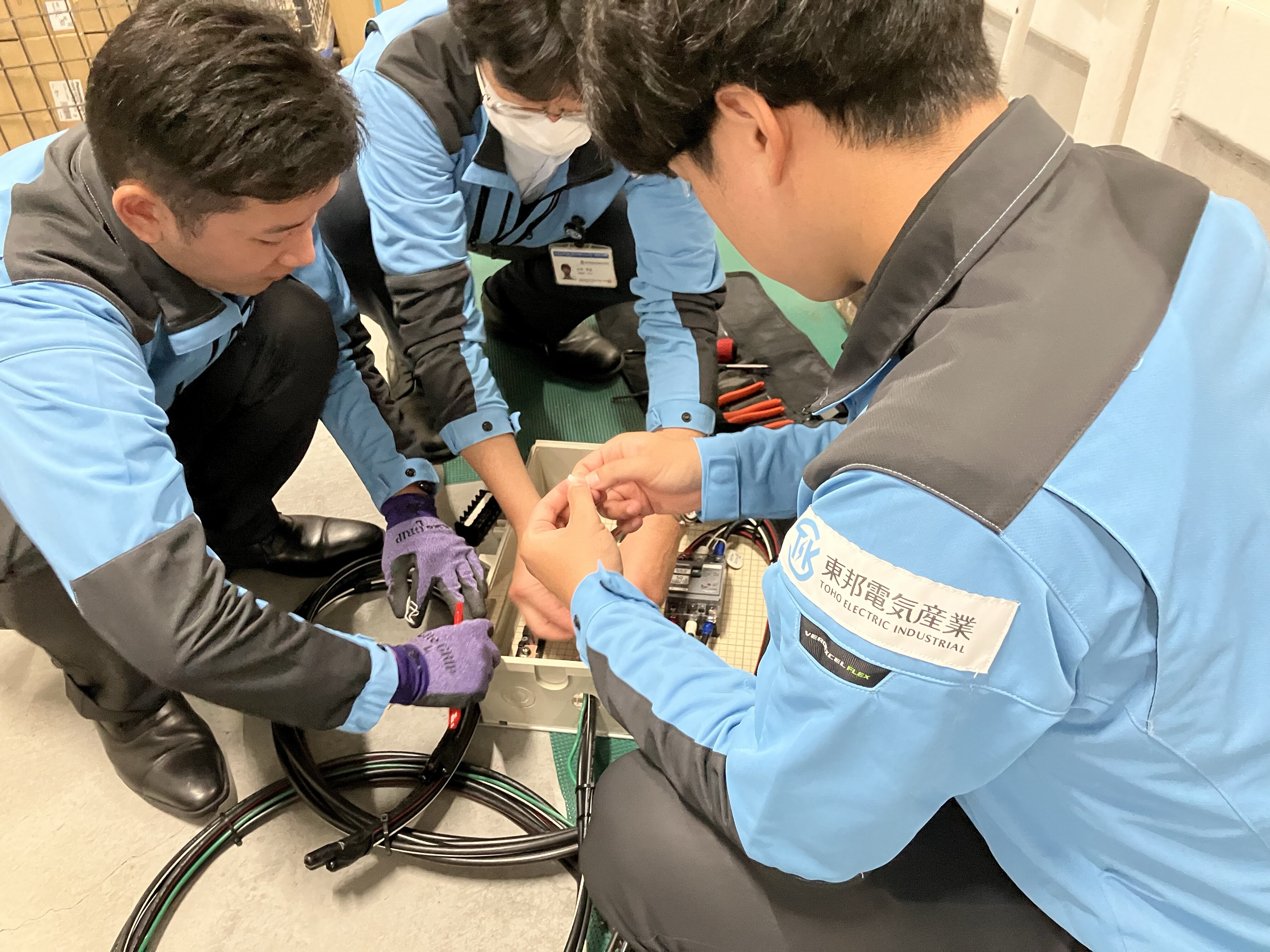 研修の様子 実践